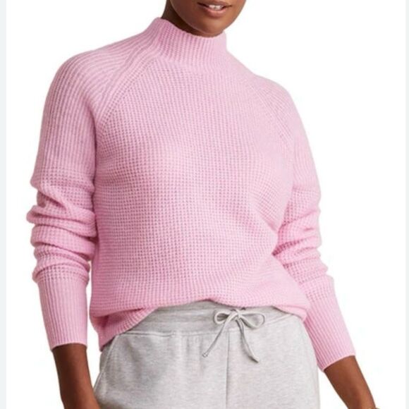 Vineyard Vines Sweaters - Vineyard Vines Women's Pink Cashmere Mock Neck Sweater Size M